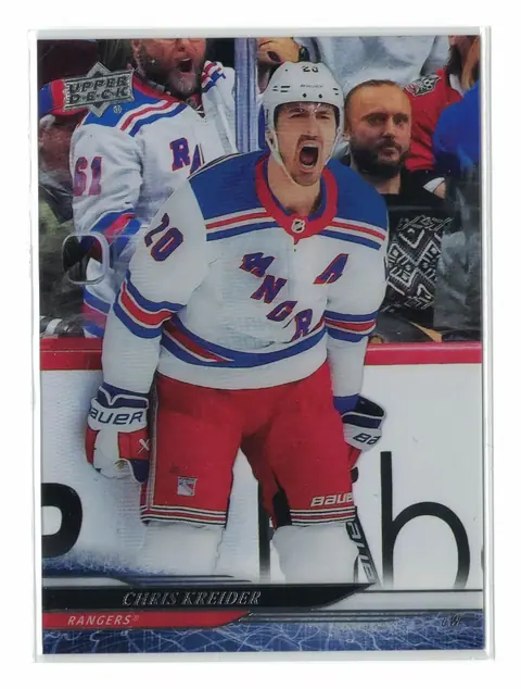 Chris Kreider Clear Cut #127 2024-25 Upper Deck Series 1 Hockey Card