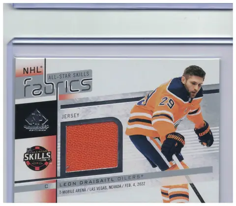 Leon Draisaitl All-Star Skills Fabrics AS-35 Oilers 2022-23 SP Game Used Relic