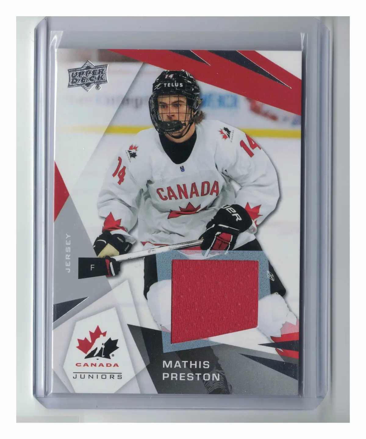 Mathis Preston Jersey #58 2026 Team Canada Juniors Hockey Card — front
